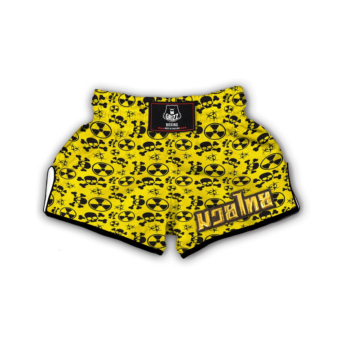 Radiation Print Pattern Muay Thai Boxing Shorts-grizzshop