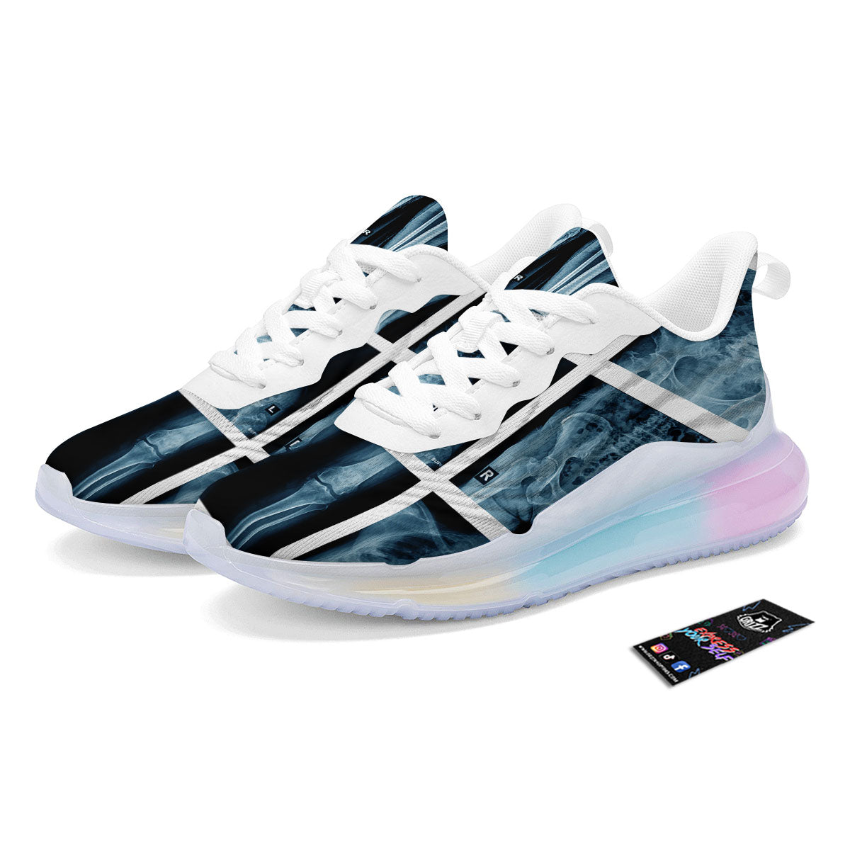 Radiology X-Ray Film Print Running Sneakers-grizzshop