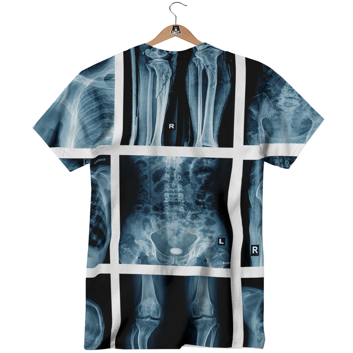 Radiology X-Ray Film Print T-Shirt-grizzshop