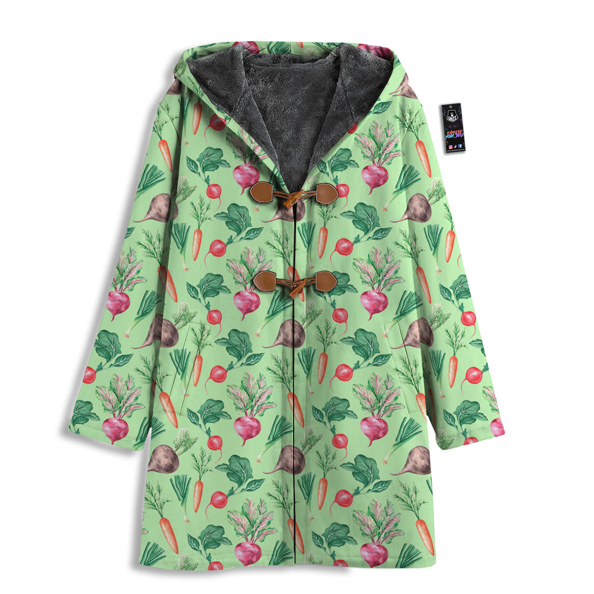 Radish And Watercolor Carrot Print Pattern Men's Windbreaker Jacket-grizzshop