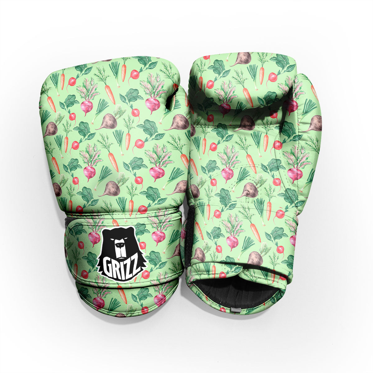 Radish And Watercolor Carrot Print Pattern Pro Boxing Glove