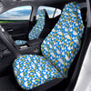 Rainbow And Clouds Blue Print Pattern Car Seat Covers-grizzshop