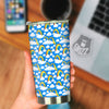 Rainbow And Clouds Blue Print Pattern Tumbler-grizzshop