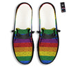 Rainbow Brick Wall LGBT Pride Print Black Loafers-grizzshop