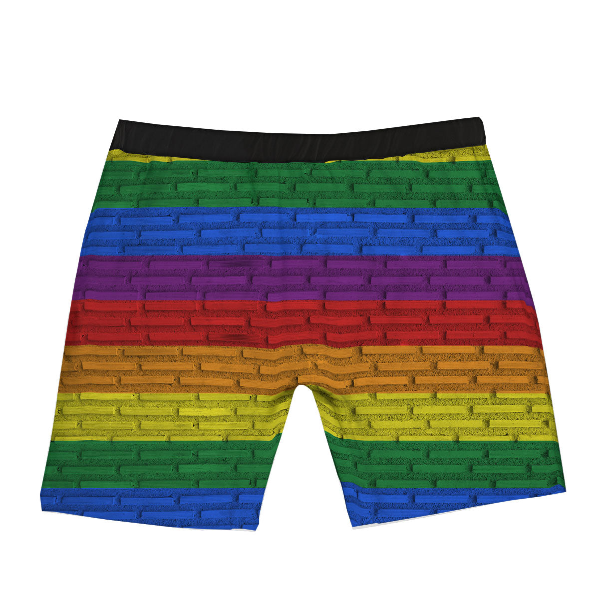 Rainbow Brick Wall LGBT Pride Print Boxer Briefs-grizzshop