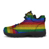 Rainbow Brick Wall LGBT Pride Print Hiking Shoes-grizzshop