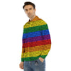 Rainbow Brick Wall LGBT Pride Print Men's Dress Shirts-grizzshop