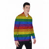 Rainbow Brick Wall LGBT Pride Print Men's Long Sleeve Shirts-grizzshop