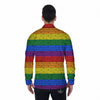 Rainbow Brick Wall LGBT Pride Print Men's Long Sleeve Shirts-grizzshop