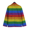 Rainbow Brick Wall LGBT Pride Print Men's Sport Coat-grizzshop