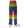 Rainbow Brick Wall LGBT Pride Print Pajama Pants-grizzshop