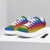 Rainbow Brick Wall LGBT Pride Print Platform Shoes-grizzshop