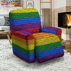 Rainbow Brick Wall LGBT Pride Print Recliner Slipcover-grizzshop