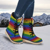 Rainbow Brick Wall LGBT Pride Print Snow Boots-grizzshop