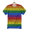 Rainbow Brick Wall LGBT Pride Print T-Shirt-grizzshop