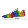 Rainbow Brick Wall LGBT Pride Print Tennis Shoes-grizzshop