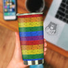 Rainbow Brick Wall LGBT Pride Print Tumbler-grizzshop