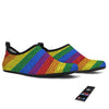 Rainbow Brick Wall LGBT Pride Print Water Shoes-grizzshop