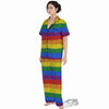 Rainbow Brick Wall LGBT Pride Print Women's Pajamas Set-grizzshop