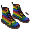 Rainbow Brick Wall LGBT Pride Print Work Boots-grizzshop