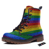 Rainbow Brick Wall LGBT Pride Print Work Boots-grizzshop