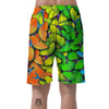 Rainbow Butterfly Print Men's Shorts-grizzshop