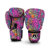 Rainbow Cheetah Leopard Pattern Print Boxing Gloves-grizzshop