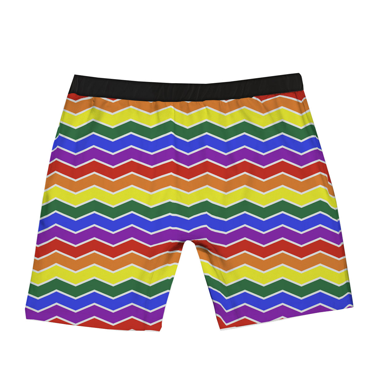Rainbow Chevron LGBT Pride Print Pattern Boxer Briefs-grizzshop