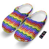 Rainbow Chevron LGBT Pride Print Pattern Clog-grizzshop