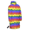 Rainbow Chevron LGBT Pride Print Pattern Long Down Jacket-grizzshop