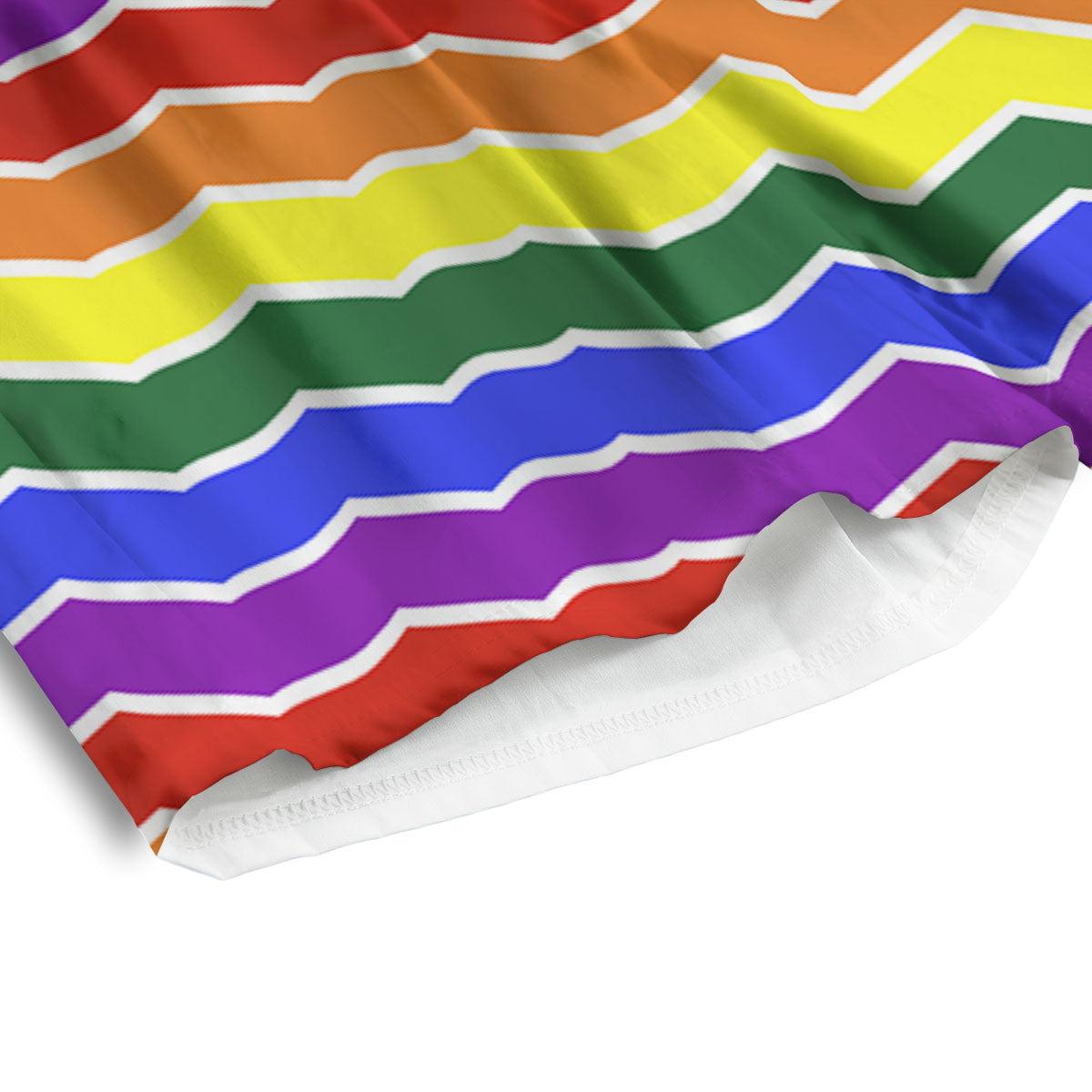 Rainbow Chevron LGBT Pride Print Pattern Men's Athletic Shorts