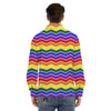 Rainbow Chevron LGBT Pride Print Pattern Men's Dress Shirts-grizzshop