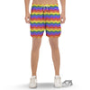 Rainbow Chevron LGBT Pride Print Pattern Men's Gym Shorts-grizzshop