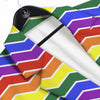 Rainbow Chevron LGBT Pride Print Pattern Men's Sport Coat-grizzshop