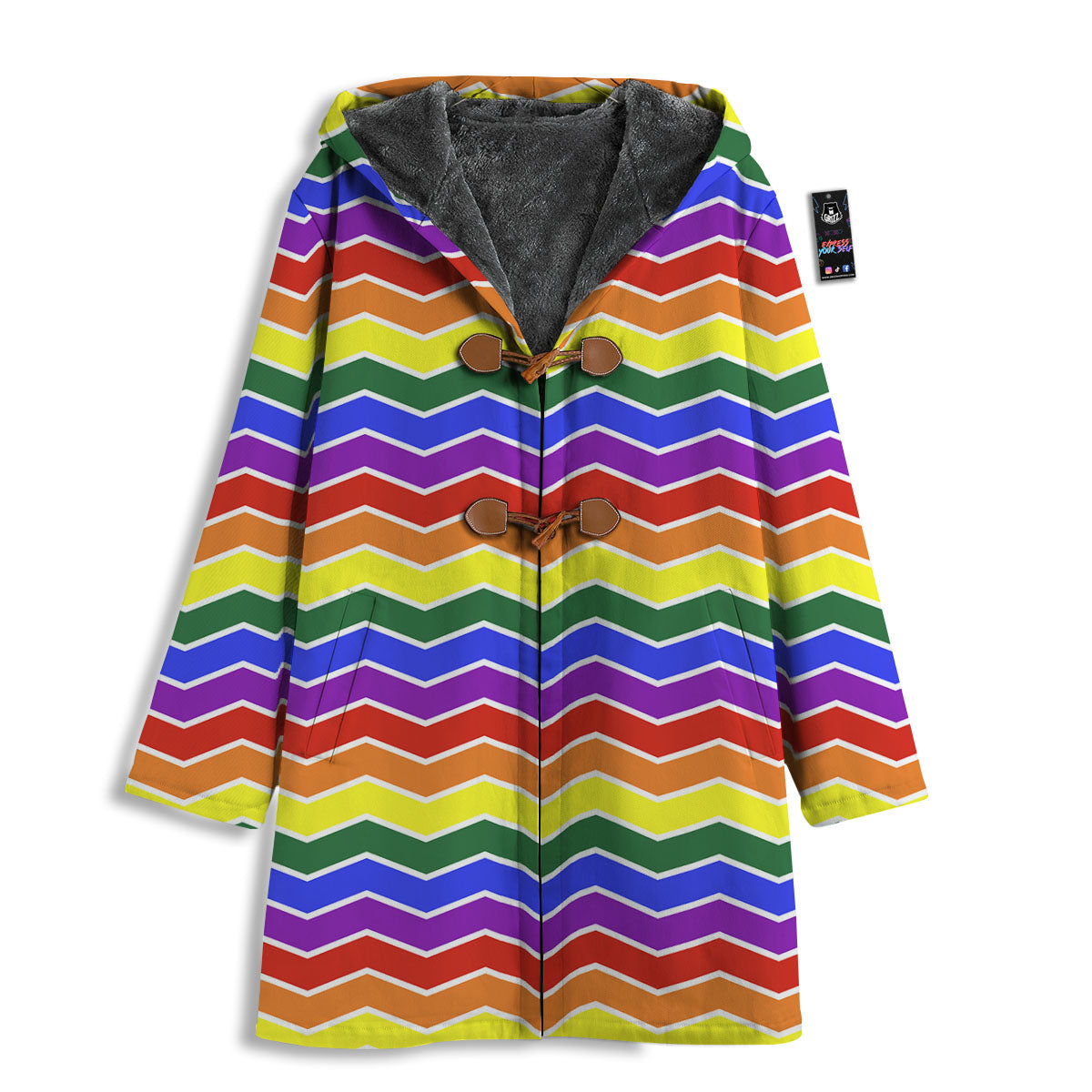Rainbow Chevron LGBT Pride Print Pattern Men's Windbreaker Jacket-grizzshop