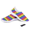 Rainbow Chevron LGBT Pride Print Pattern Nurse Shoes-grizzshop