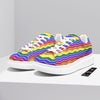 Rainbow Chevron LGBT Pride Print Pattern Platform Shoes-grizzshop