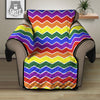 Rainbow Chevron LGBT Pride Print Pattern Recliner Protector-grizzshop