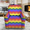 Rainbow Chevron LGBT Pride Print Pattern Recliner Slipcover-grizzshop