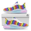 Rainbow Chevron LGBT Pride Print Pattern Running Sneakers-grizzshop