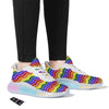 Rainbow Chevron LGBT Pride Print Pattern Running Sneakers-grizzshop