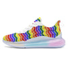 Rainbow Chevron LGBT Pride Print Pattern Running Sneakers-grizzshop