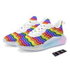 Rainbow Chevron LGBT Pride Print Pattern Running Sneakers-grizzshop