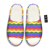 Rainbow Chevron LGBT Pride Print Pattern Sandals-grizzshop