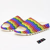 Rainbow Chevron LGBT Pride Print Pattern Sandals-grizzshop