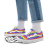 Rainbow Chevron LGBT Pride Print Pattern Skate Shoes-grizzshop