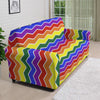 Rainbow Chevron LGBT Pride Print Pattern Sofa Cover-grizzshop