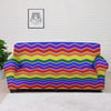 Rainbow Chevron LGBT Pride Print Pattern Sofa Cover-grizzshop