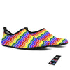 Rainbow Chevron LGBT Pride Print Pattern Water Shoes-grizzshop