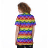 Rainbow Chevron LGBT Pride Print Pattern Women's Golf Shirts-grizzshop